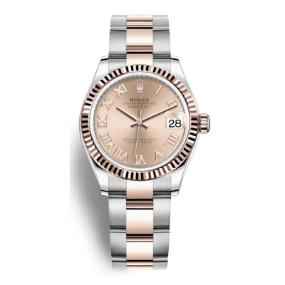 Rolex Datejust 31 Rose Dial Automatic Ladies Steel And 18kt Everose Gold Oyster Watch 278271pkro