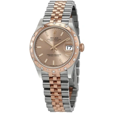 Rolex Datejust 31 Rose Dial Automatic Ladies Steel And 18kt Rose Gold Oyster Watch 278341pso