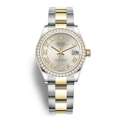 Rolex Datejust 31 Silver Dial Automatic Ladies Steel And 18kt Yellow Gold Oyster Watch 278383srdo In Metallic