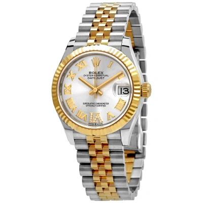 Rolex Datejust 31 Silver Diamond Dial Automatic Ladies Steel And 18kt Yellow Gold Jubilee Watch 2782