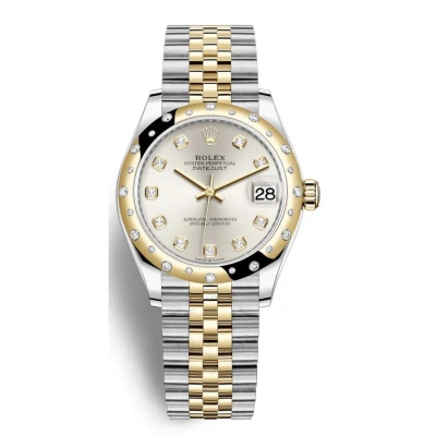 Rolex Datejust 31 Silver Diamond Dial Automatic Ladies Steel And 18kt Yellow Gold Jubilee Watch 2783 In Metallic