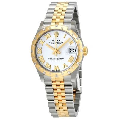 Rolex Datejust 31 White Dial Automatic Ladies Steel And 18kt Yellow Gold Jubilee Watch 278343wrj