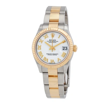 Rolex Datejust 31 White Dial Automatic Ladies Steel And 18kt Yellow Gold Oyster Watch 278273wro