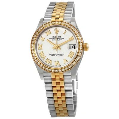 Rolex Datejust 31 White Dial Ladies Steel And 18kt Yellow Gold Jubilee Watch 278383wrj In Multi