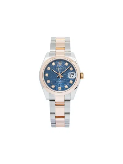 Pre-owned Rolex Datejust 31mm In Blue