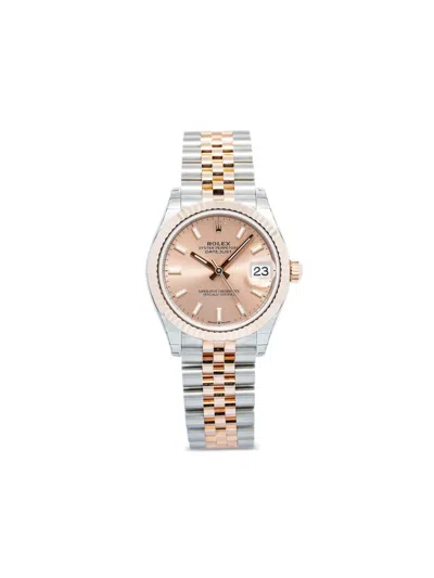 Pre-owned Rolex Datejust 31mm In Pink