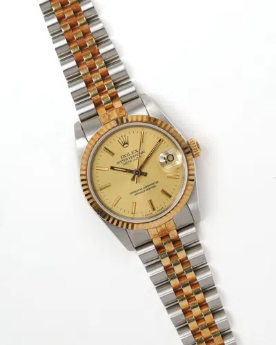 Rolex Datejust 31mm Full Set 1989 Watch In Gold