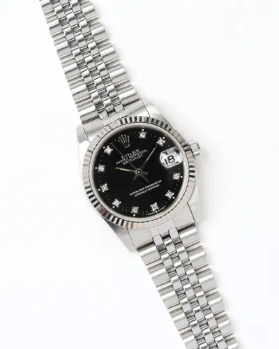 Rolex Datejust 31mm Mid Size 1989 Watch In Metallic