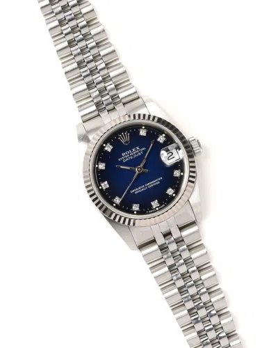 Rolex Datejust 31mm Mid Size Full Set 1988 Watch In Metallic