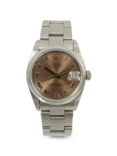 Pre-owned Rolex Datejust 31mm Watch In Brown