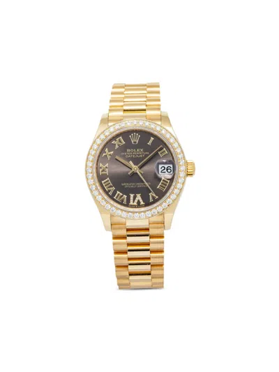 Pre-owned Rolex Datejust 31mm Watch In Gold