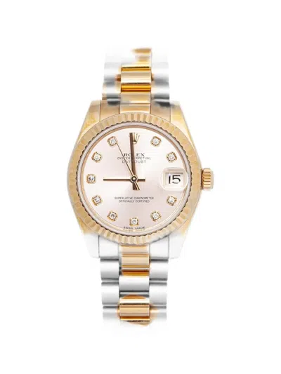 Pre-owned Rolex Datejust 31mm Watch In Gold