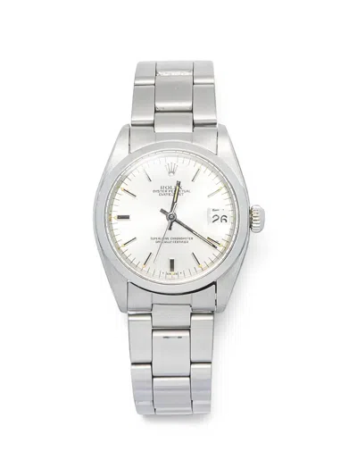 Pre-owned Rolex Datejust 31mm Watch In Silver