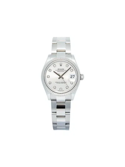 Pre-owned Rolex Datejust 31mm In White