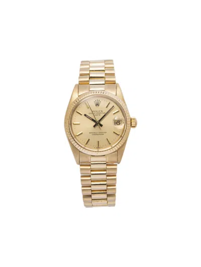 Pre-owned Rolex Datejust 31mm In Yellow