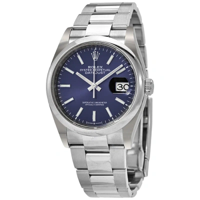 Rolex Datejust 36 Blue Dial Men's Watch 126200blso In Metallic