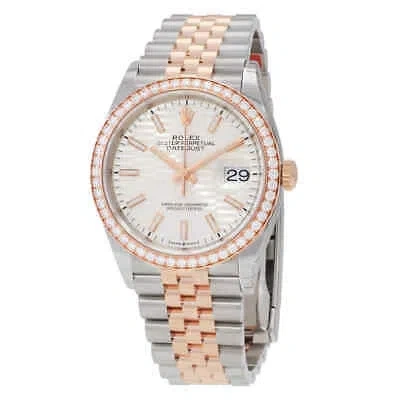 Pre-owned Rolex Datejust 36 Fluted Motif Automatic Chronometer Diamond Watch