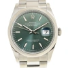 ROLEX ROLEX DATEJUST 36 MINT GREEN DIAL AUTOMATIC MEN'S STAINLESS STEEL OYSTER WATCH M126200-0024