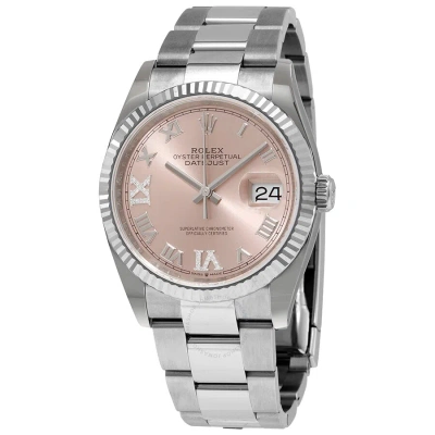 Rolex Datejust 36 Pink Diamond Dial Automatic Men's Oyster Watch 126234prdo In Metallic