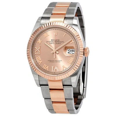 Rolex Datejust 36 Pink Diamond Dial Men's Steel And 18kt Everose Gold Oyster Watch 126231pkrdo
