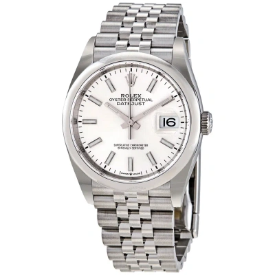 Rolex Datejust 36 Silver Dial Men's Watch 126200ssj In Metallic