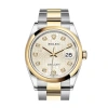 ROLEX ROLEX DATEJUST 36 SILVER JUBILEE DIAL AUTOMATIC MEN'S STEEL AND 18K YELLOW GOLD OYSTER WATCH 126203S