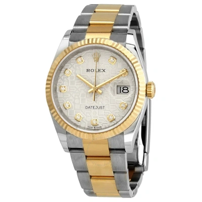 Rolex Datejust 36 Silver Jubilee Diamond Dial Men's Stainless Steel And 18kt Yellow Gold Oyster Watc