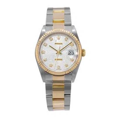 Pre-owned Rolex Datejust 36 Watch, 36mm In Multi