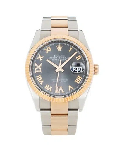 Pre-owned Rolex Datejust 36 Watch, 36mm In Multi