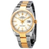 ROLEX ROLEX DATEJUST 36 WHITE DIAL MEN'S STAINLESS STEEL AND 18KT YELLOW GOLD OYSTER WATCH 126233WSO