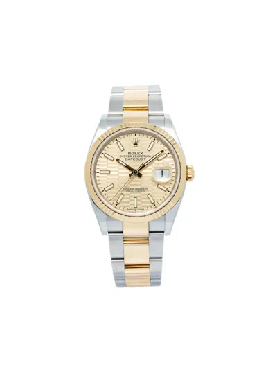 Pre-owned Rolex Datejust 36mm In Gold