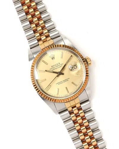 Rolex Datejust 36mm 1986 Full Set Watch In Metallic
