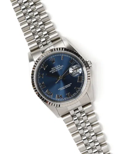 Rolex Datejust 36mm 2001 Watch In Blue