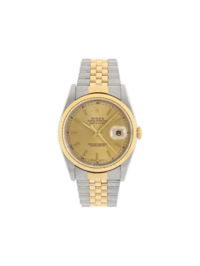 Pre-owned Rolex Datejust 36mm In Gold
