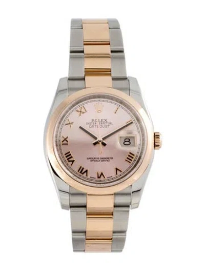 Pre-owned Rolex Datejust, 36mm In Multi