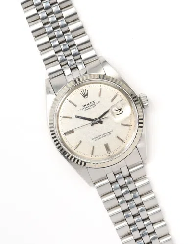 Rolex Datejust 36mm Rare No Lume 1973 Watch In Silver