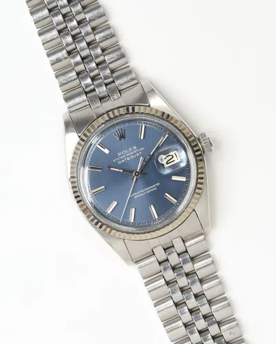 Rolex Datejust 36mm Ref 1601 Rare Blue 1973 Watch