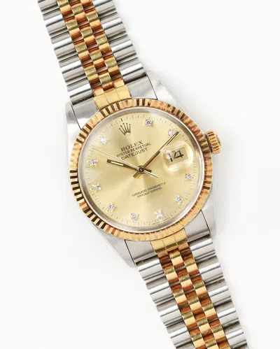 Rolex Datejust 36mm Ref 16013 1987 Diamond Dial Watch