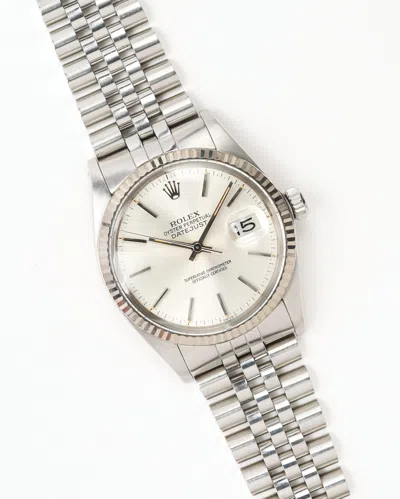 Rolex Datejust 36mm Ref 16014 Ca 1985 Watch In Silver
