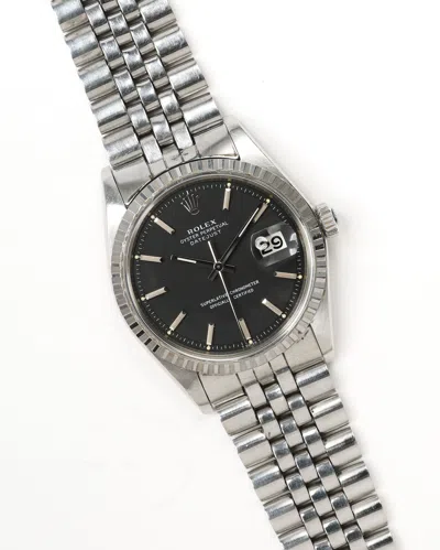 Rolex Datejust 36mm Ref 1603 Rare Matte Black Dial 1973 Watch
