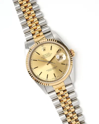 Rolex Datejust 36mm Ref 16233 2000 Full Set Watch In Gold