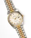 Rolex Datejust 36mm Ref 16233 Rare Pyramid Dial Full Set 1989 Watch In Sand