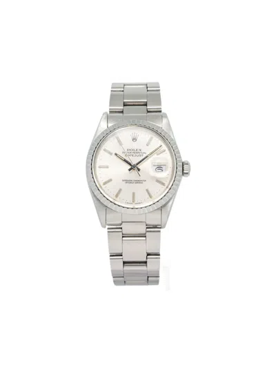 Pre-owned Rolex Datejust 36mm In Silver