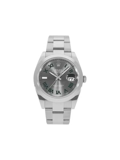 Pre-owned Rolex Datejust 36mm In Silver