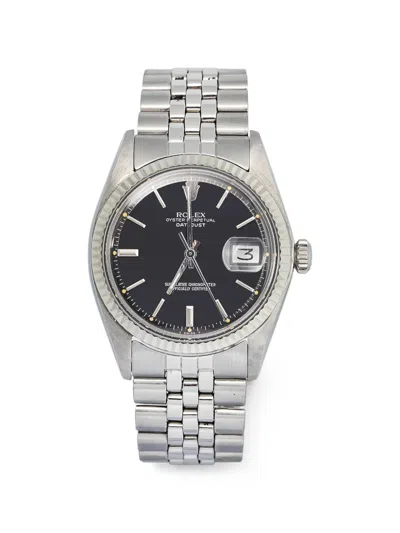 Pre-owned Rolex Datejust 36mm Watch In Black