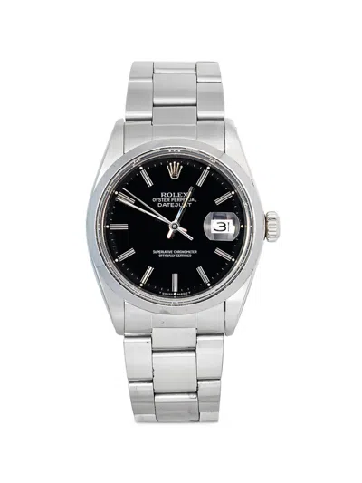 Pre-owned Rolex Datejust 36mm Watch In Black