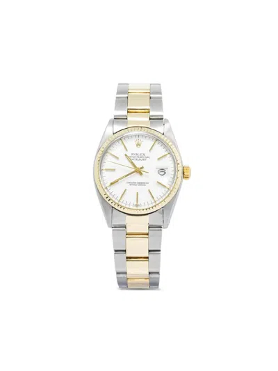 Pre-owned Rolex Datejust 36mm In White
