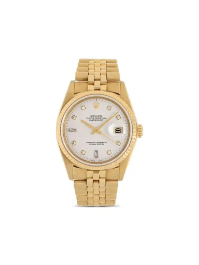 Pre-owned Rolex Datejust 36mm In White