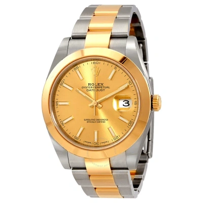 Rolex Datejust 41 Champagne Dial Steel And 18k Yellow Gold Oyster Men's Watch 126303cso