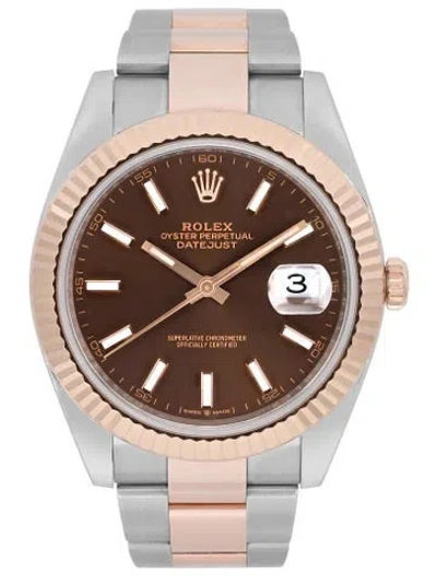 Pre-owned Rolex Datejust 41 Watch, 41mm In Multi